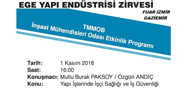 Yapı İşlerinde İşçi Sağlığı ve İş Güvenliği Semineri